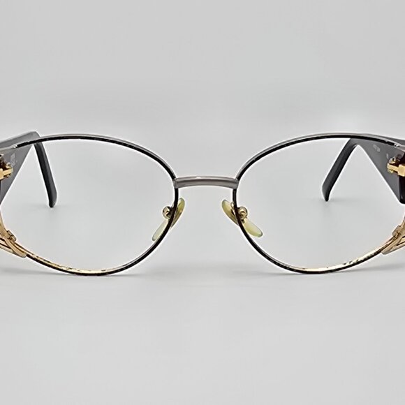 Versace Mod S64 Col 16L Gold Black Sunglasses Frame Italy 55-19-125 - Picture 2 of 14